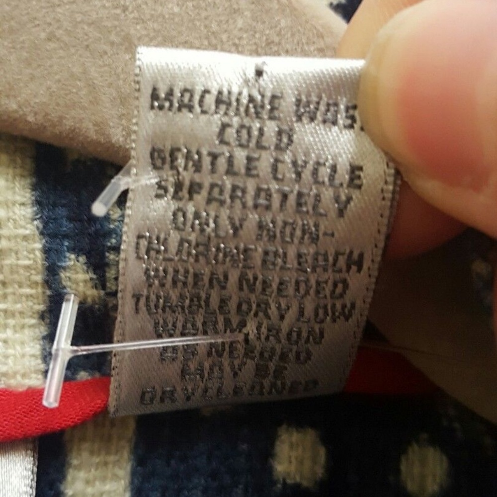 Chico's | Blue + Cream Funky Patterned Jacket 1 M - image 4